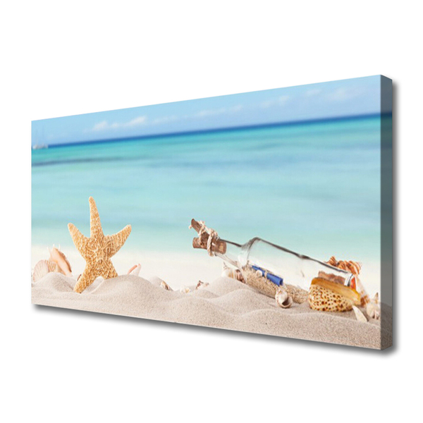 Quadro em tela Praia das Conchas das Estrelas do Mar