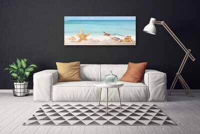 Quadro em tela Praia das Conchas das Estrelas do Mar