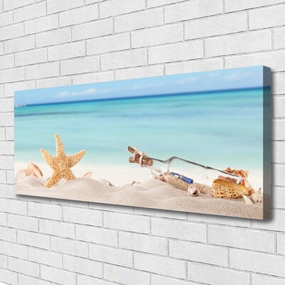 Quadro em tela Praia das Conchas das Estrelas do Mar