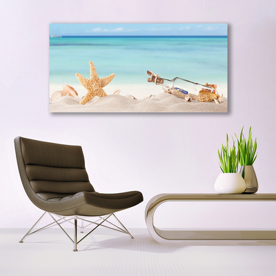 Quadro em tela Praia das Conchas das Estrelas do Mar