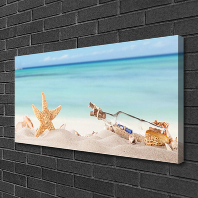 Quadro em tela Praia das Conchas das Estrelas do Mar