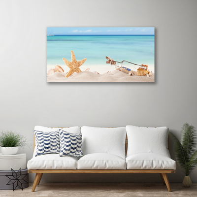 Quadro em tela Praia das Conchas das Estrelas do Mar