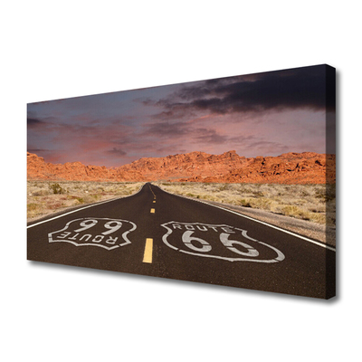 Quadro canvas Estrada Rodovia Deserto