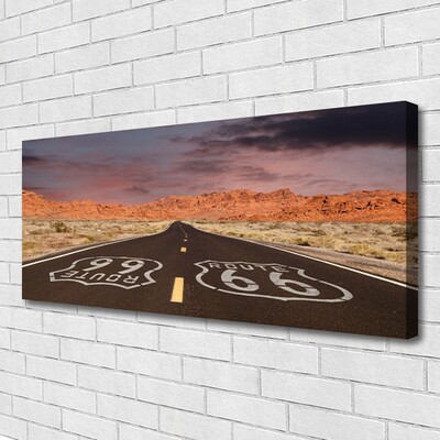 Quadro canvas Estrada Rodovia Deserto