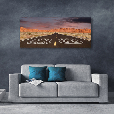 Quadro canvas Estrada Rodovia Deserto