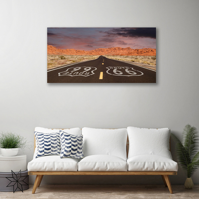 Quadro canvas Estrada Rodovia Deserto