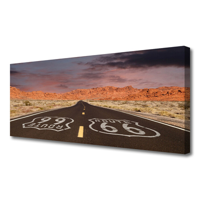 Quadro canvas Estrada Rodovia Deserto