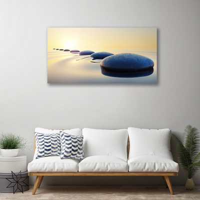 Quadro em tela Pedras na água do spa