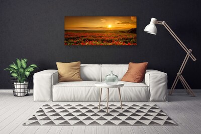 Quadro canvas Campo de papoulas Sunset Meadow