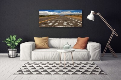 Quadro em tela Rodovia Desert Road
