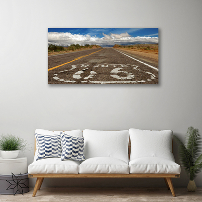 Quadro em tela Rodovia Desert Road