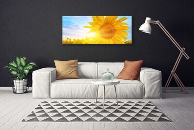 Quadro em tela Flor de Girassol Sol
