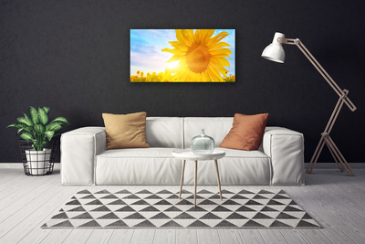 Quadro em tela Flor de Girassol Sol