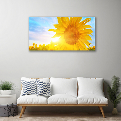 Quadro em tela Flor de Girassol Sol