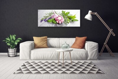 Quadro em tela Ervas de alho para a cozinha