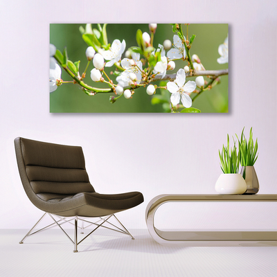 Quadro em tela Flores Ramos Folhas Pomar