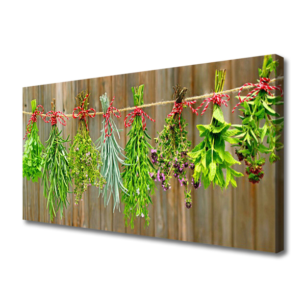 Quadro canvas Folhas de ervas secas da natureza