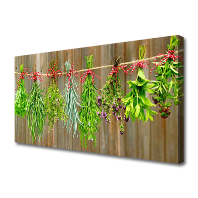 Quadro canvas Folhas de ervas secas da natureza