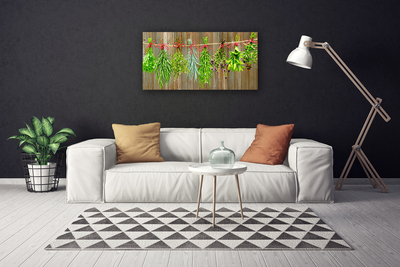 Quadro canvas Folhas de ervas secas da natureza