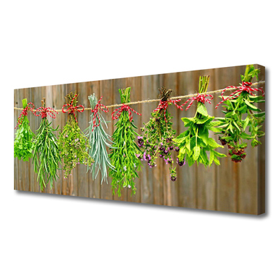 Quadro canvas Folhas de ervas secas da natureza