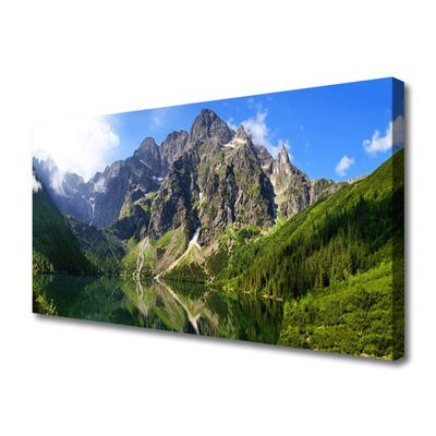 Quadro canvas Montanhas Tatra Floresta Morskie Oko