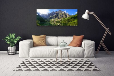 Quadro canvas Montanhas Tatra Floresta Morskie Oko