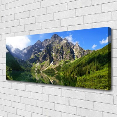 Quadro canvas Montanhas Tatra Floresta Morskie Oko