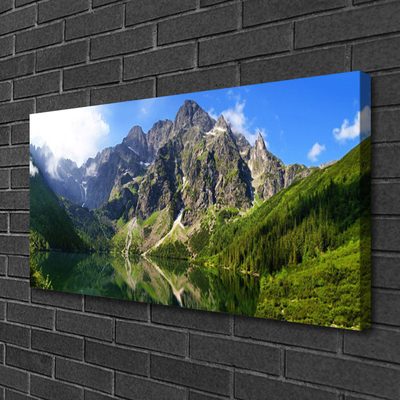 Quadro canvas Montanhas Tatra Floresta Morskie Oko