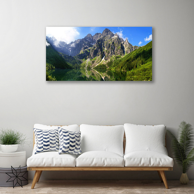 Quadro canvas Montanhas Tatra Floresta Morskie Oko