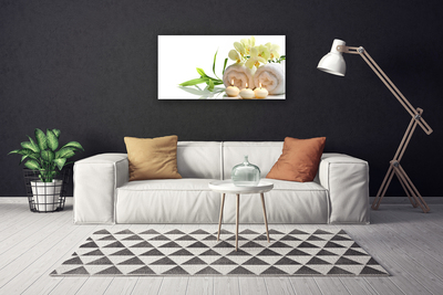 Quadro canvas Toalhas de Spa Velas Orquídea