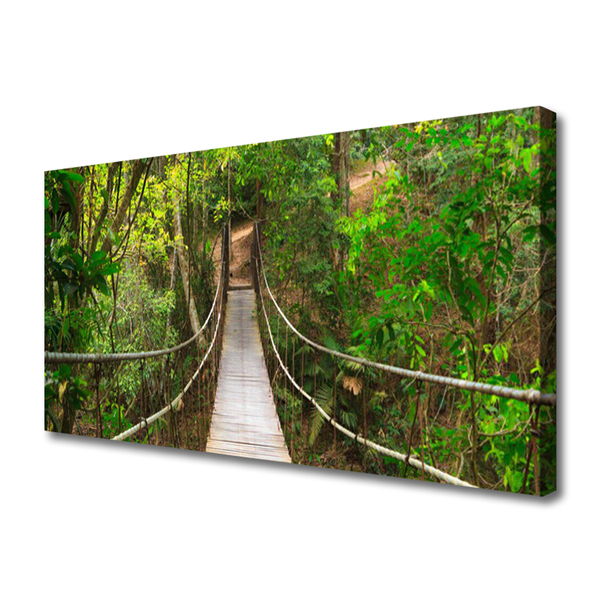 Quadro em tela Ponte da Floresta Tropical da Selva