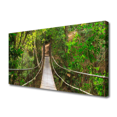 Quadro em tela Ponte da Floresta Tropical da Selva