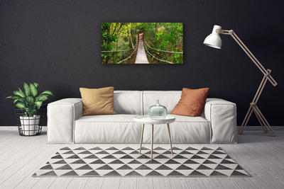 Quadro em tela Ponte da Floresta Tropical da Selva