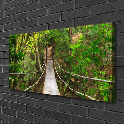 Quadro em tela Ponte da Floresta Tropical da Selva