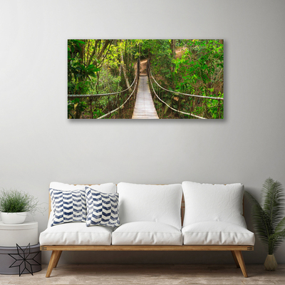 Quadro em tela Ponte da Floresta Tropical da Selva