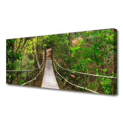 Quadro em tela Ponte da Floresta Tropical da Selva