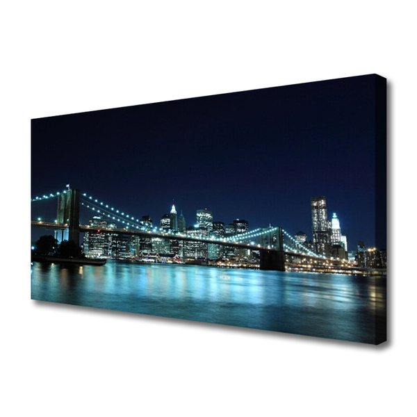 Quadro em tela Noite de Arquitetura da Cidade da Ponte