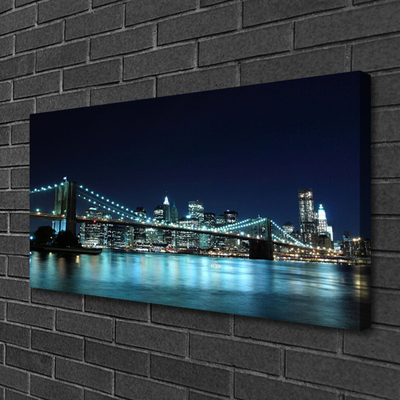 Quadro em tela Noite de Arquitetura da Cidade da Ponte