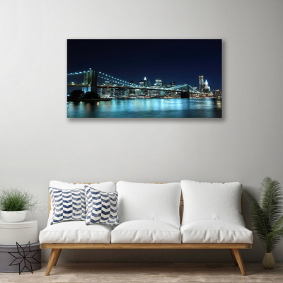 Quadro em tela Noite de Arquitetura da Cidade da Ponte