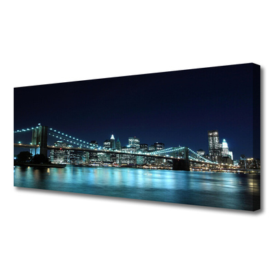 Quadro em tela Noite de Arquitetura da Cidade da Ponte