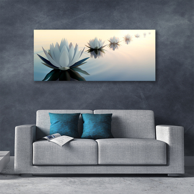 Quadro em tela Nenúfares Nenúfar Branco