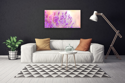 Quadro canvas Girassóis de campo de lavanda