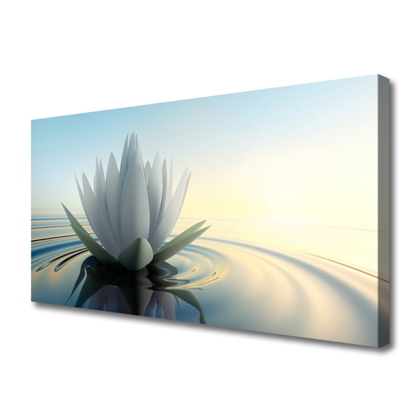 Quadro em tela Natureza do lago com nenúfares