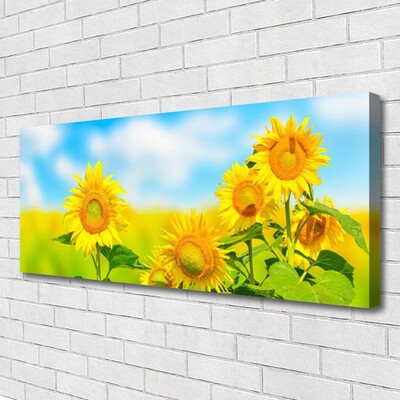 Quadro em tela Flores de Girassol Natureza