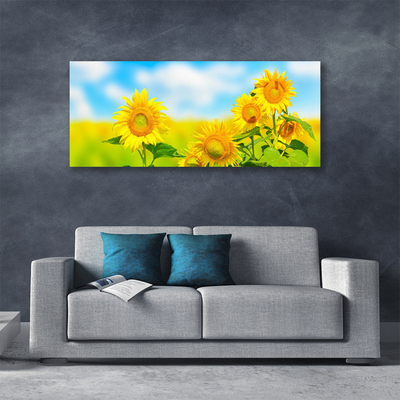 Quadro em tela Flores de Girassol Natureza
