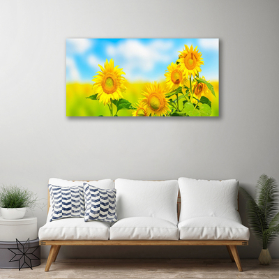Quadro em tela Flores de Girassol Natureza