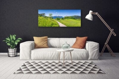 Quadro em tela Montanhas Meadow Path Valley