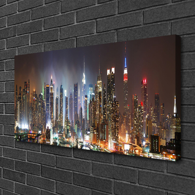Quadro em tela Noite na cidade de Nova York
