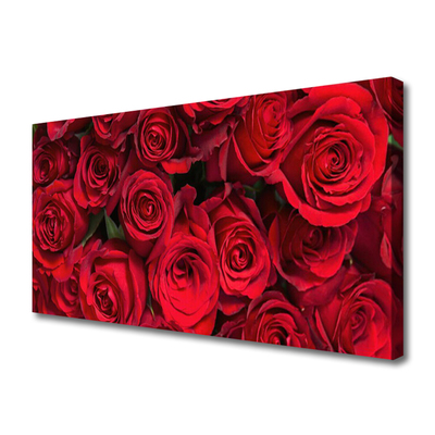 Quadro em tela Rosas Vermelhas Flores Natureza