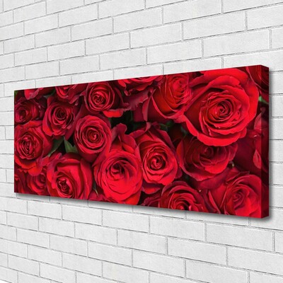 Quadro em tela Rosas Vermelhas Flores Natureza
